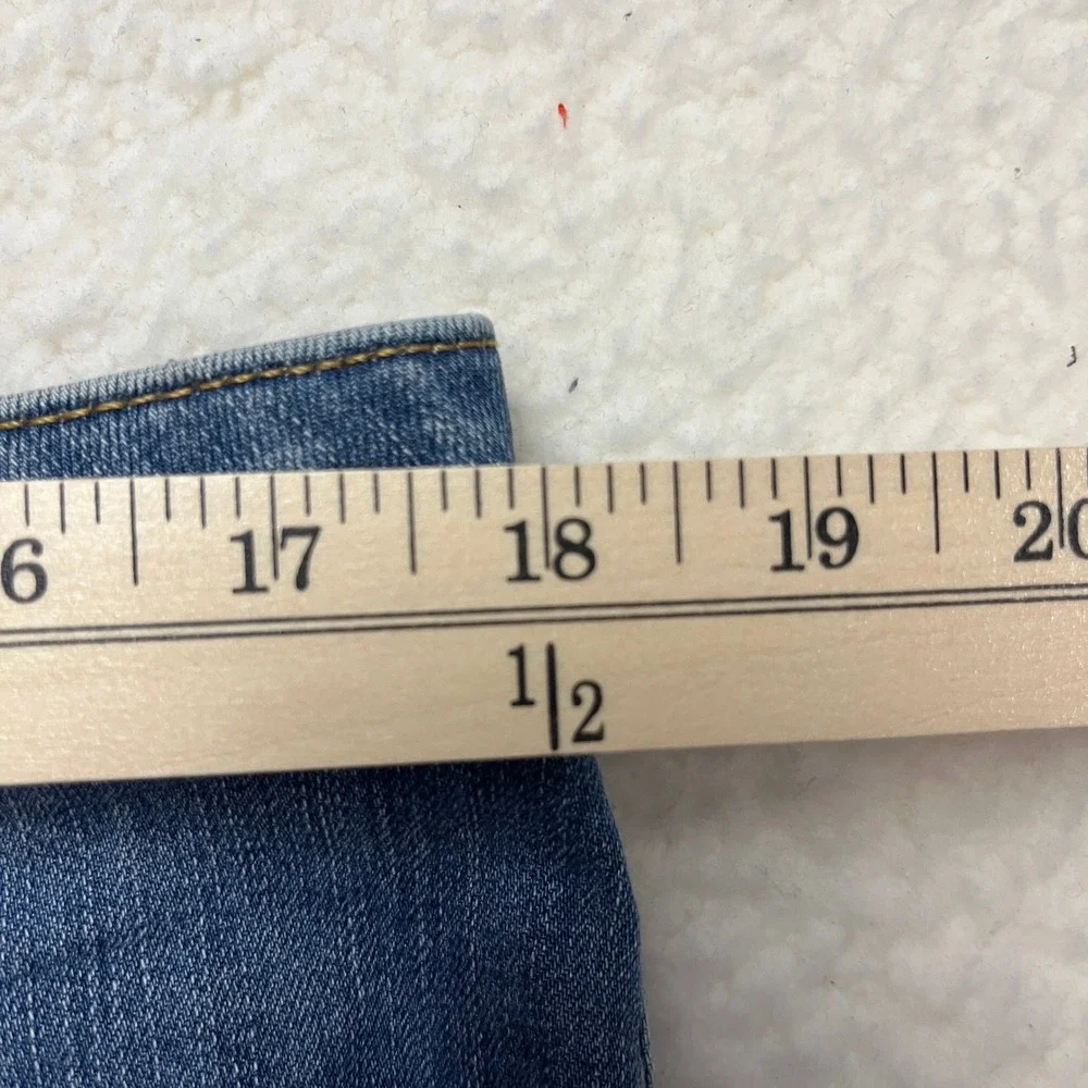 Lee Riders Capri Jeans Womens 14‎ Blue Midrise Capri Stretch Denim Cropped Pants